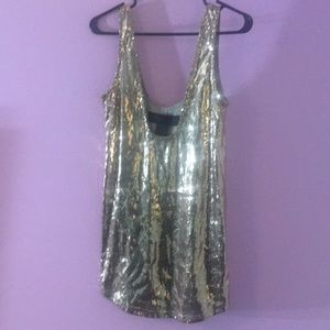 Rose Gold sequin tank